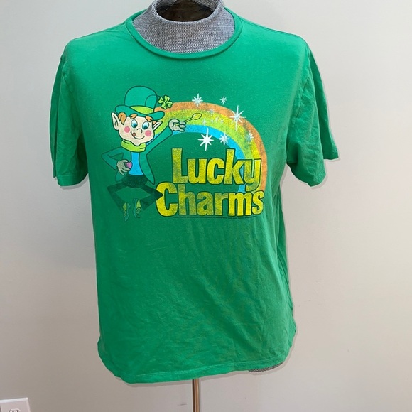 Old Navy Green Lucky Charms Shirt Large - Picture 1 of 4